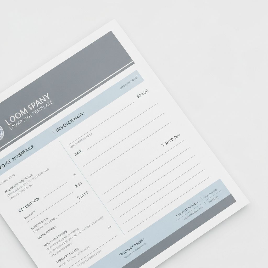 Blank Invoice Template Preview