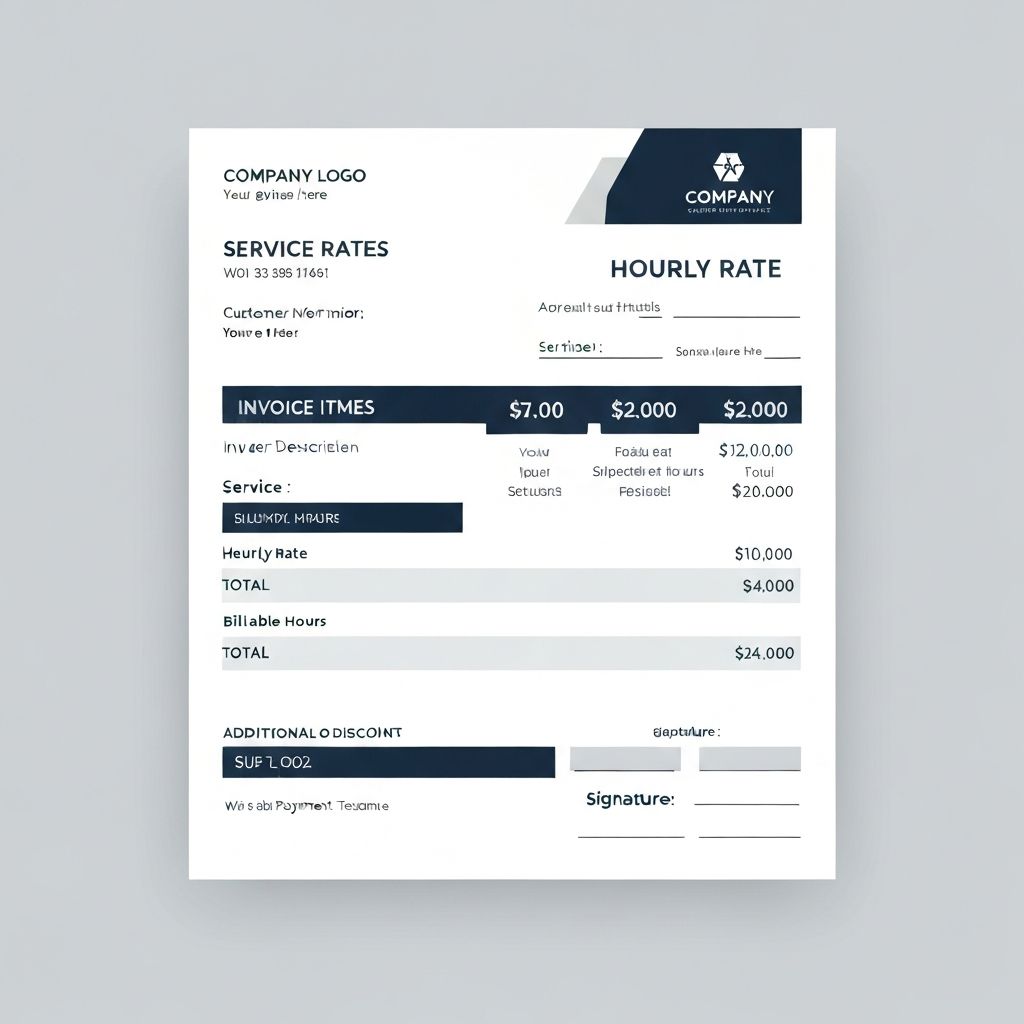 Service Invoice Template Preview